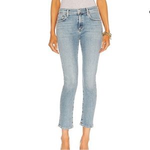 Agolde Sky Blue Cropped Jeans